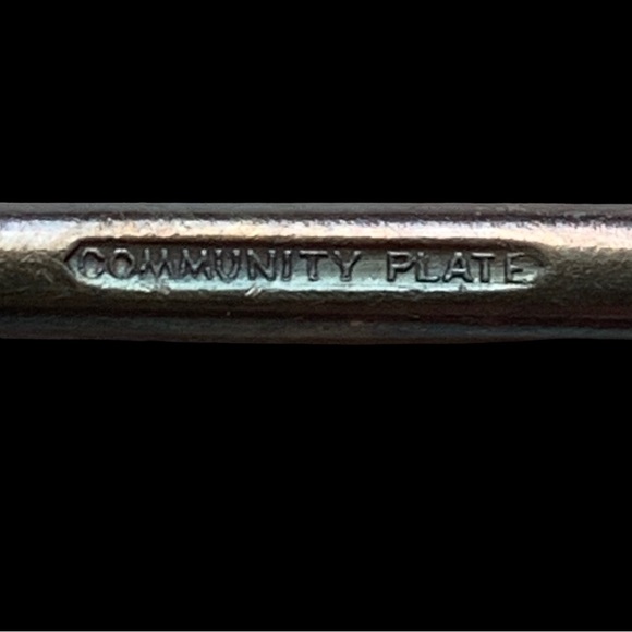 Antique COMMUNITY PLATE Long Iced Tea Spoon Silverware Tableware Kitchen - Picture 10 of 10